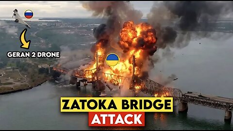 Zatoka Bridge Under Fire: Multi-Weapon Strike Hits Key Site!