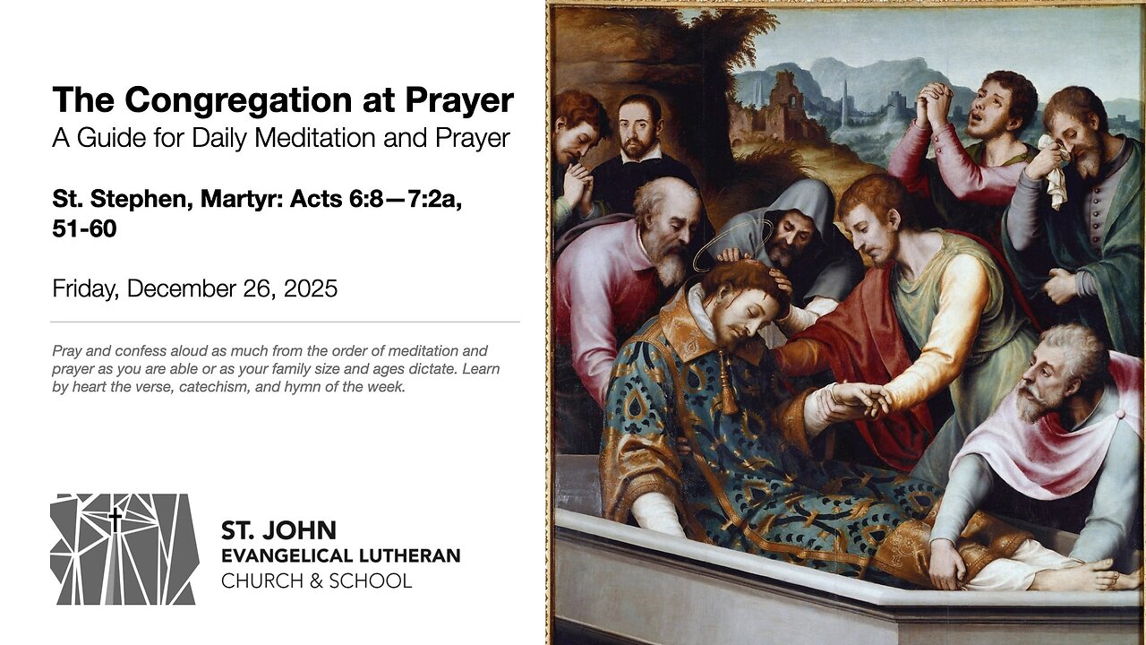 St. Stephen, Martyr: Acts 6:8—7:2a, 51-60
