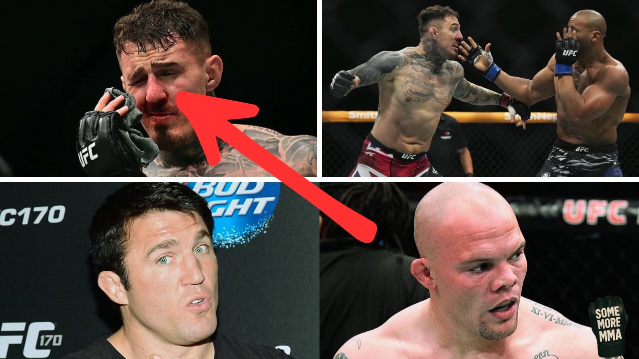 Chael Sonnen and Anthony Smith thinks Aspinall should’ve continued to fight after being eye poked 😬
