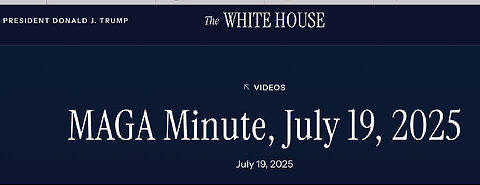 The White House @WhiteHouse • 1d TRUST IN MAGA! 🇺🇸🦅