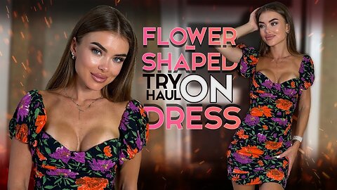 [4K] Flower-Shaped Dress Review | Adalyne Outfit Diary | @Zetflix1