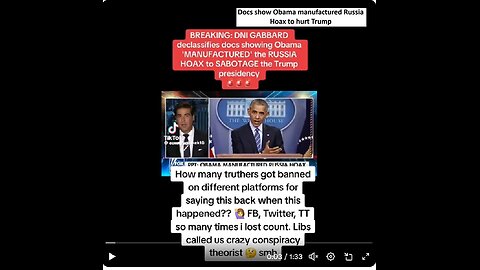 Docs show Obama manufactured Russia Hoax to hurt Trump