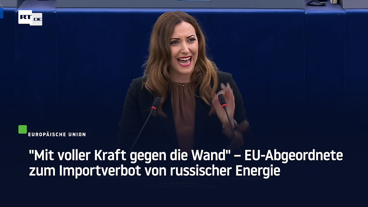 "Mit voller Kraft gegen die Wand" – EU-Abgeordnete zum Importverbot von russischer Energie