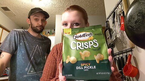 Goldfish Crisps Spicy Dill Pickle Taste Test