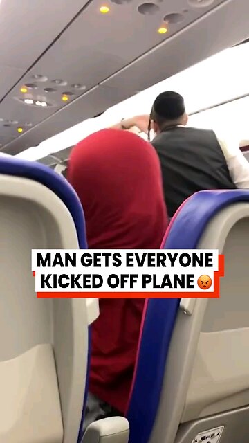 Man gets everyone kicked off plane