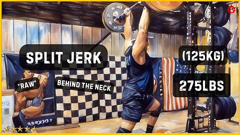 275lbs (125kg) Split Jerk - Behind the Neck