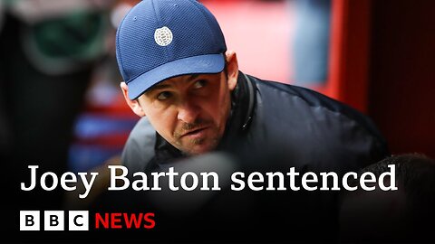 Ex-footballer Joey Barton given suspended jail sentence for social media posts | BBC News
