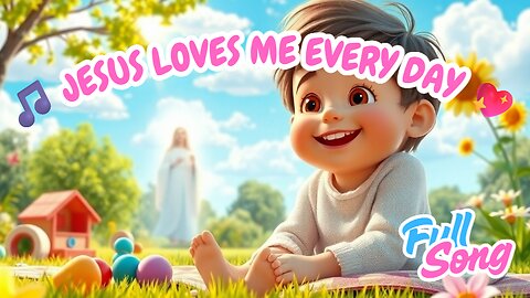 Jesus Loves Me Every Day 💖 | Joyful Gospel Song for Kids by Hallelujah Kids 🎶