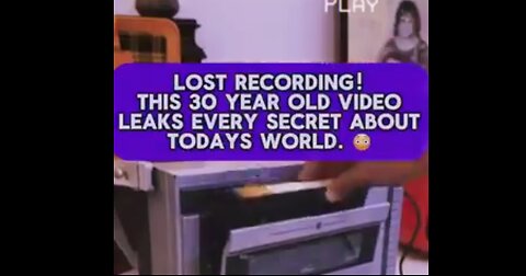 WE ARE BEING EXTERMINATED, 30 years old recording