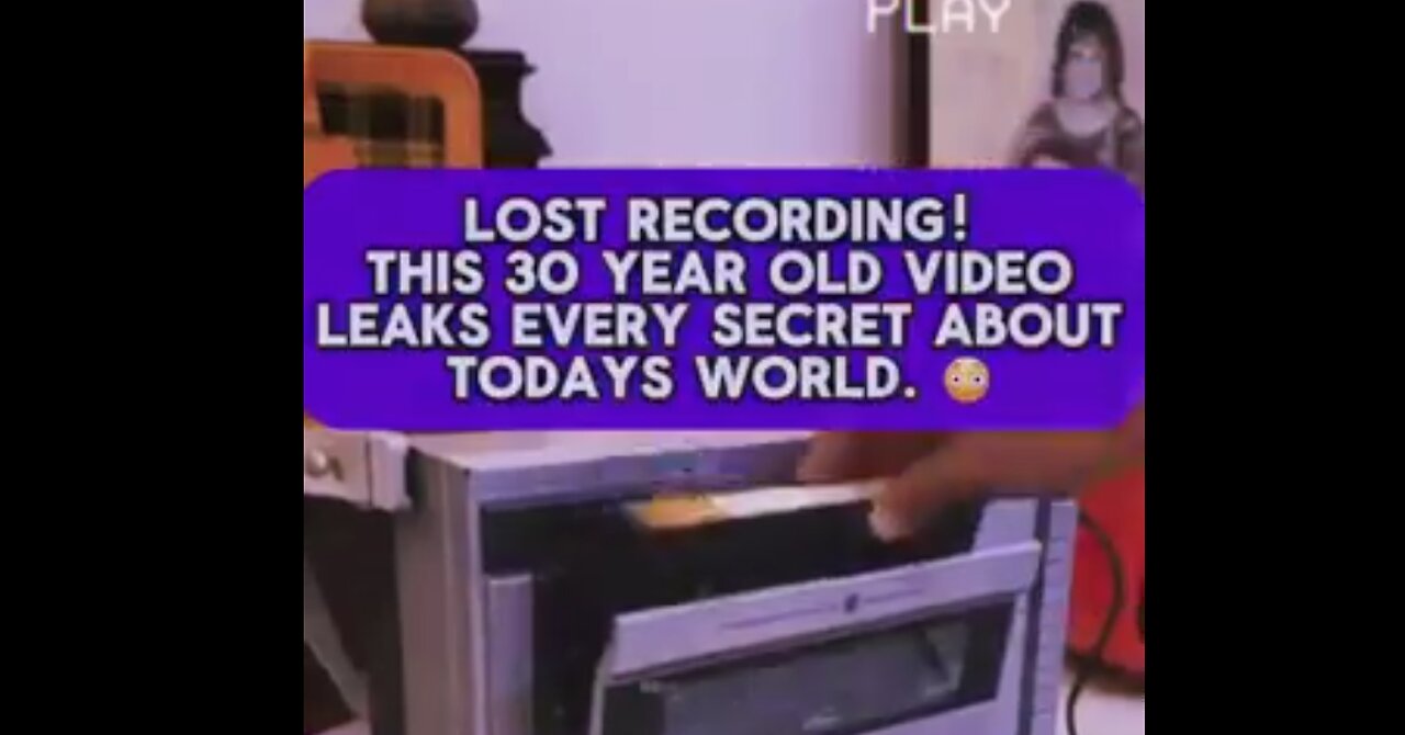 WE ARE BEING EXTERMINATED, 30 years old recording