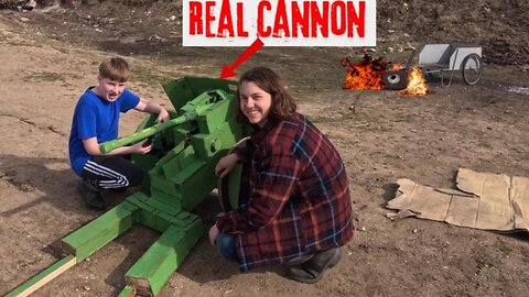 Shooting our Cannon for The First Time.