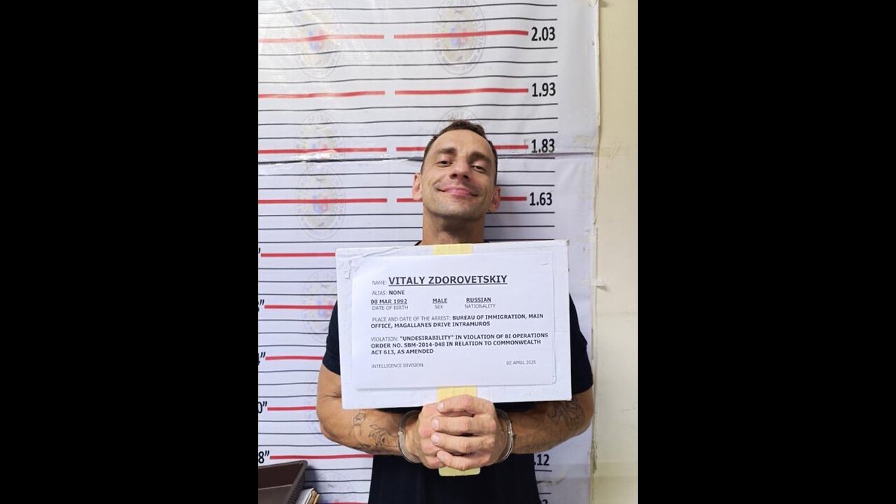 Russian YouTuber Vitaly Zdorovetskiy ARRESTED in Manila After Disrespecting Filipinos!| Live Video