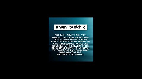 humility #child