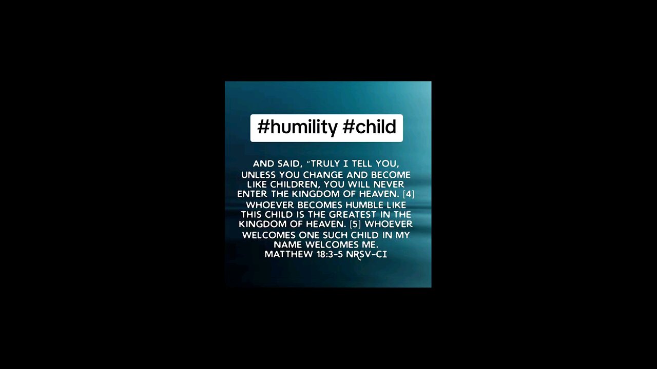 humility #child