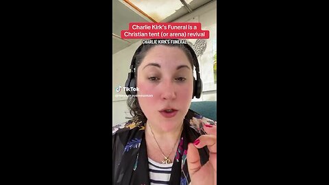 LIBERAL WHITE WOMAN COMPLAINING ABOUT CHARLIE KIRK FUNERAL