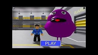Escaping from a GRIMACE BARRY'S PRISON RUN! And BECAME a GRIMACE COP