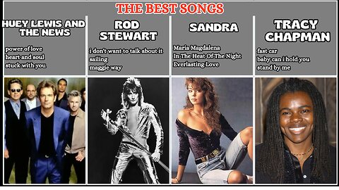 THE BEST SONGS - Golden Oldies Greatest Hits# rod stewart, sandra, tracy chapman