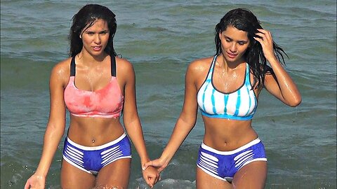 HOT Twin Sisters Beach Workout!