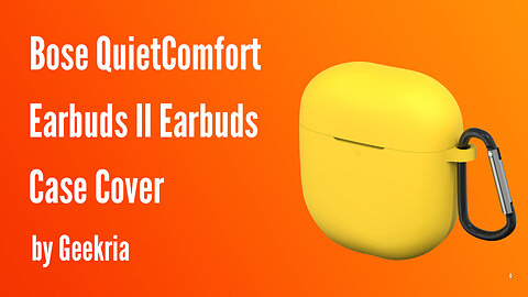 Bose QuietComfort II Ecarbuds Case Cover | Geekria