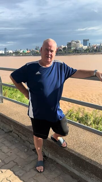 with my driver today in cambodia what a lovely experience