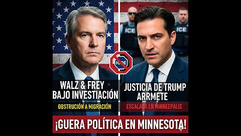 Dept de Justicia investiga a Walz y Frey por obstrucción a agentes migratorios en Minneapolis