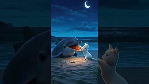 A Cat Saved a Stranded and Injured Dolphin?! 🐱🐬