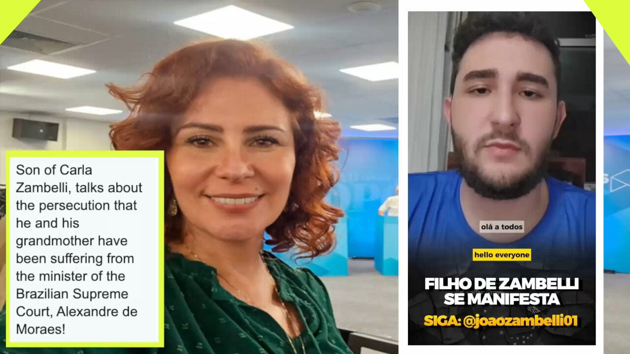 JOAO ZAMBELLI TALKS ABOUT PERSECUTION BY THE SUPREME COURT