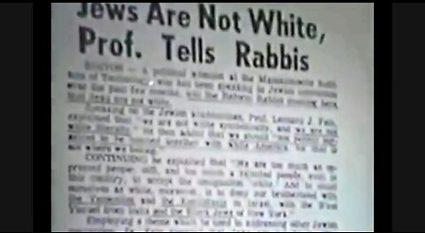JEWS ARE NOT WHITE... GENETICS PROVE WHO'S WHO, & WHO'S JEW... ✡️