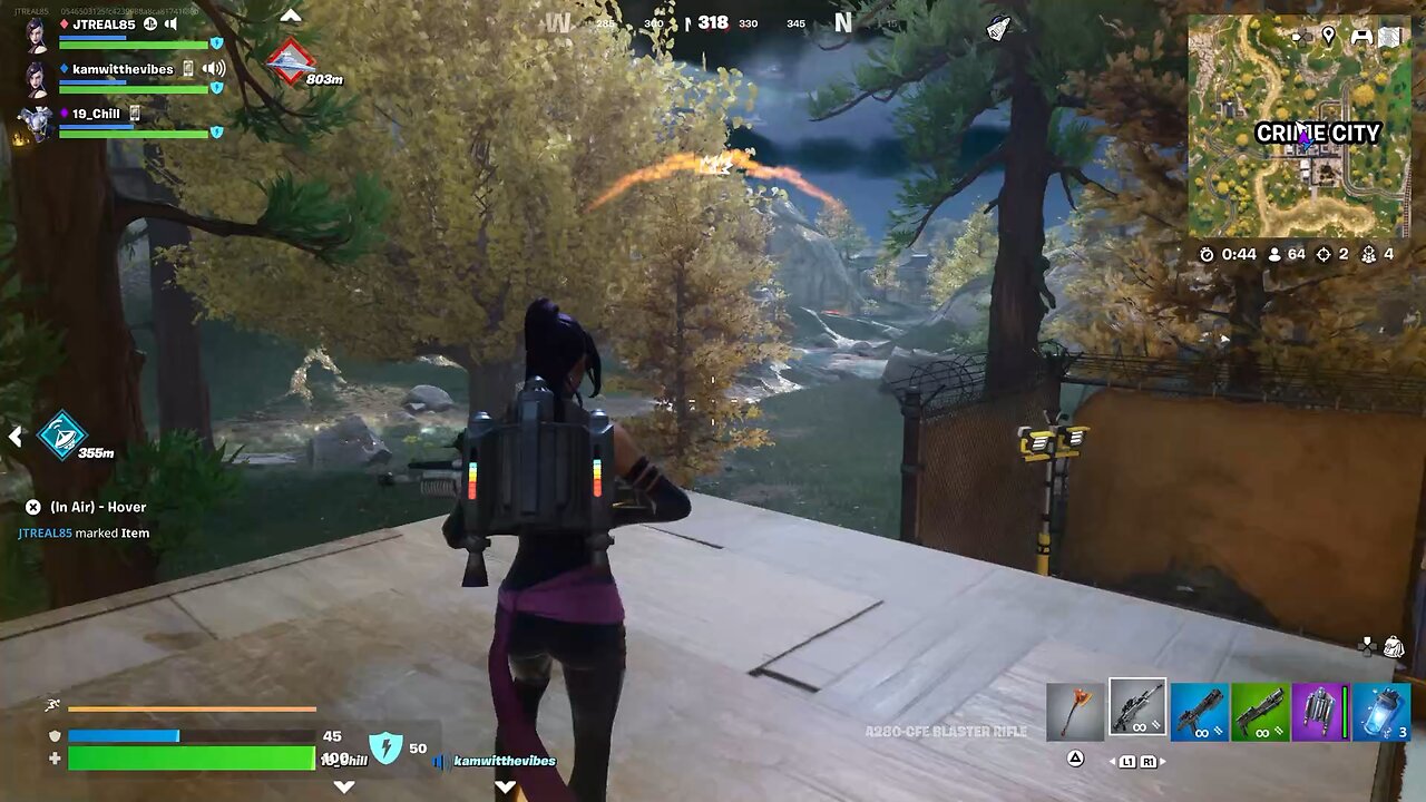 Fortnite: Running over a scrub in a vehicle!