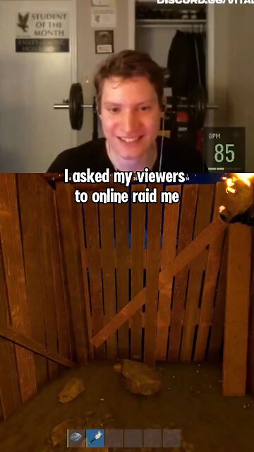 I asked my viewers to online raid me