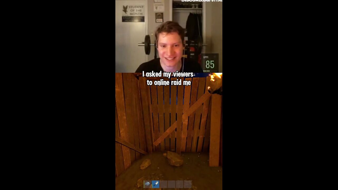 I asked my viewers to online raid me