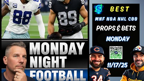 Cowboys vs Raiders Monday Night Football Picks | NFL Bets | NBA Picks | CBB | NHL | PRIZEPICKS Today