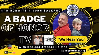 A Badge of Honor TV - Replay: S2. Ep. 30 Ben & Amanda Holmes East Texas Legends Coffee