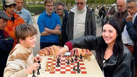 12-Year-Old Prodigy Challenges Me to a Chess Battle in the Park!"