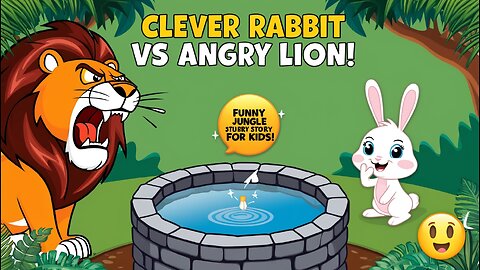 The Lion and the Clever Rabbit 🦁🐰 | Funny Moral Story for Kids | Animated Jungle Story in English