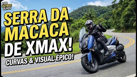 XMAX 250 on the Curves of Serra da Macaca - Real Road Test!