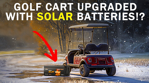 Upgraded Battery with Computer Enabling Safety Protocols & Bluetooth Control for Golf Cart & Solar
