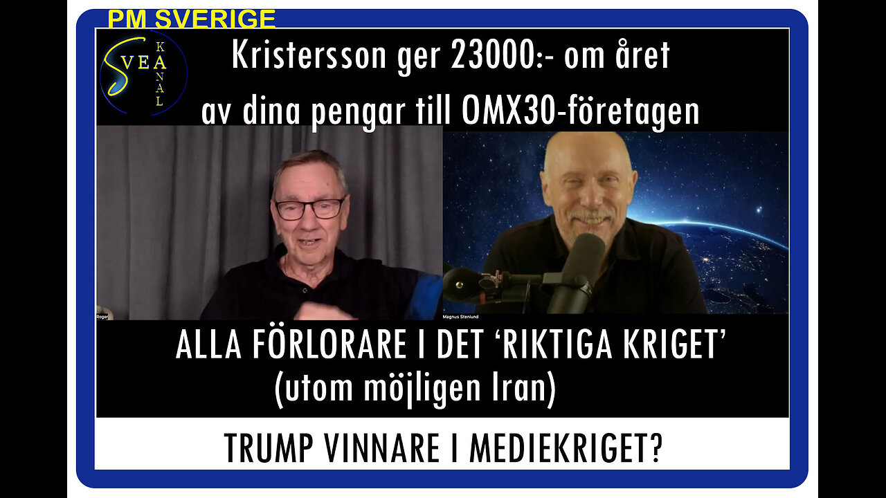 PM Sverige 51: Alla förlorare i det riktiga kriget men, spelar roll, Trump vann ju mediekriget!