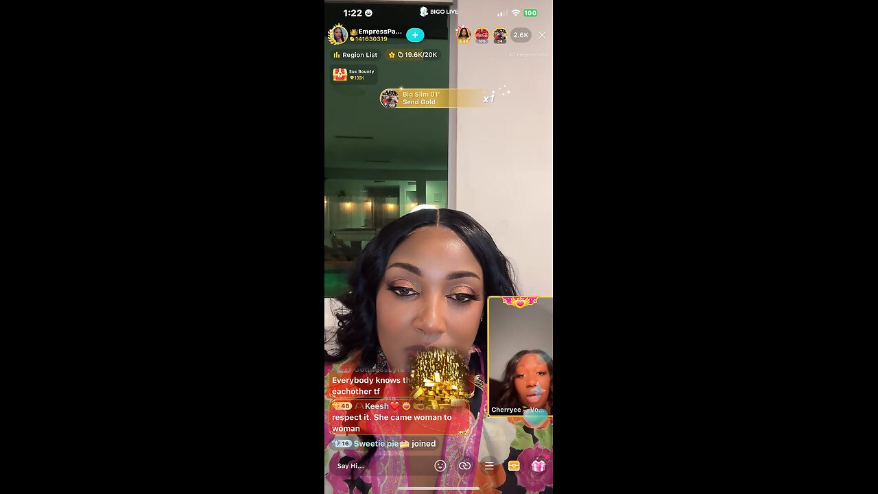 Cherry runs to Express explaining herself