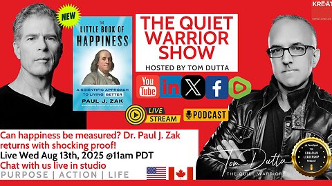 Can happiness be measured? Dr. Paul J. Zak returns with shocking proof!