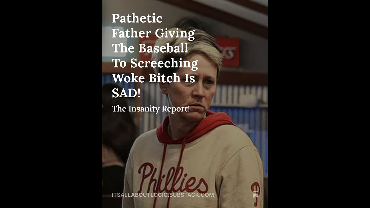 Pathetic Father Giving The Baseball To Screeching Woke Bitch Is SAD!