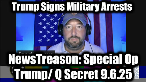 Military Arrests. 9-6-25-AT-12PM-CST-00G-EST #TRUT