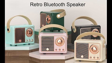 HM11 Retro Bluetooth Speaker – Classic Stereo Sound, Portable Mini Music Player & Travel Decoration