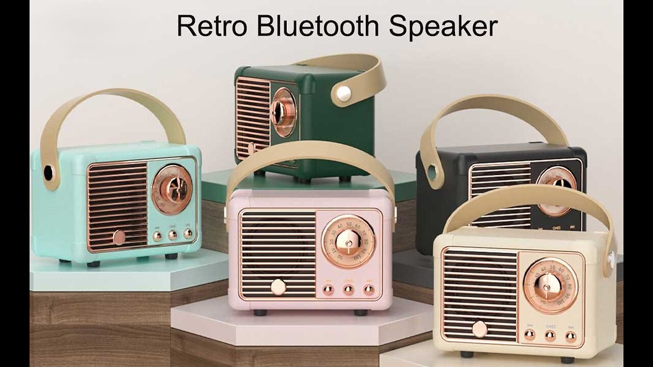 HM11 Retro Bluetooth Speaker – Classic Stereo Sound, Portable Mini Music Player & Travel Decoration