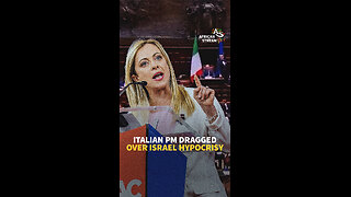 ITALIAN PM DRAGGED OVER ISRAEL HYPOCRISY