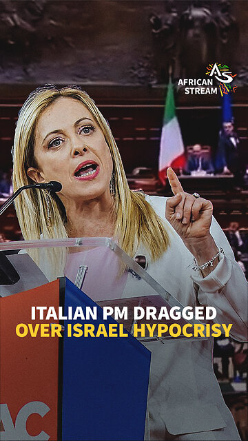 ITALIAN PM DRAGGED OVER ISRAEL HYPOCRISY