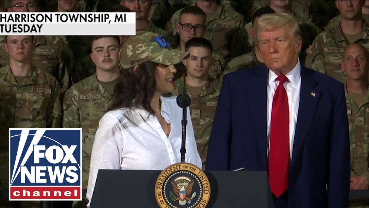 Blue state governor joins Trump onstage at rally: 'She's doing the right thing'