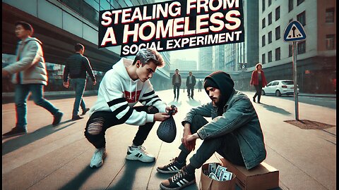 STEALING FROM HOMELESS MAN (SOCIAL EXPERIMENT)