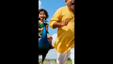 little girl stole an egg from uncle cart 🛒