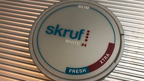 Skruf (No4) Fresh Xtra Stark Slim White Snus Review